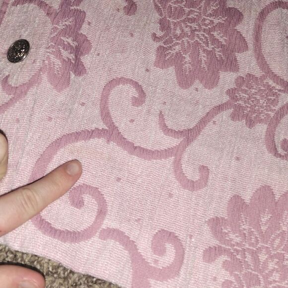 Draper's and Damon's Petites Women's Size PL Pink/Purple Floral Button up Jacket - Picture 13 of 15